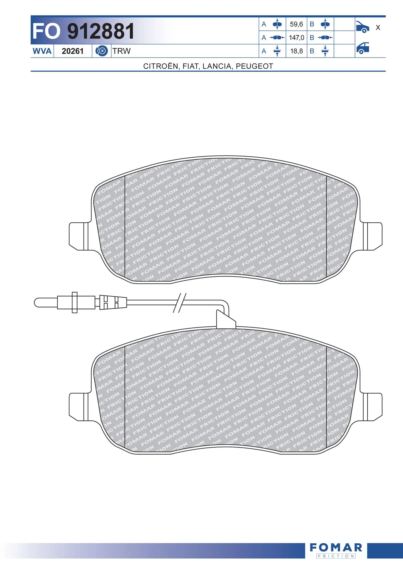 Brake Pad Set, disc brake
